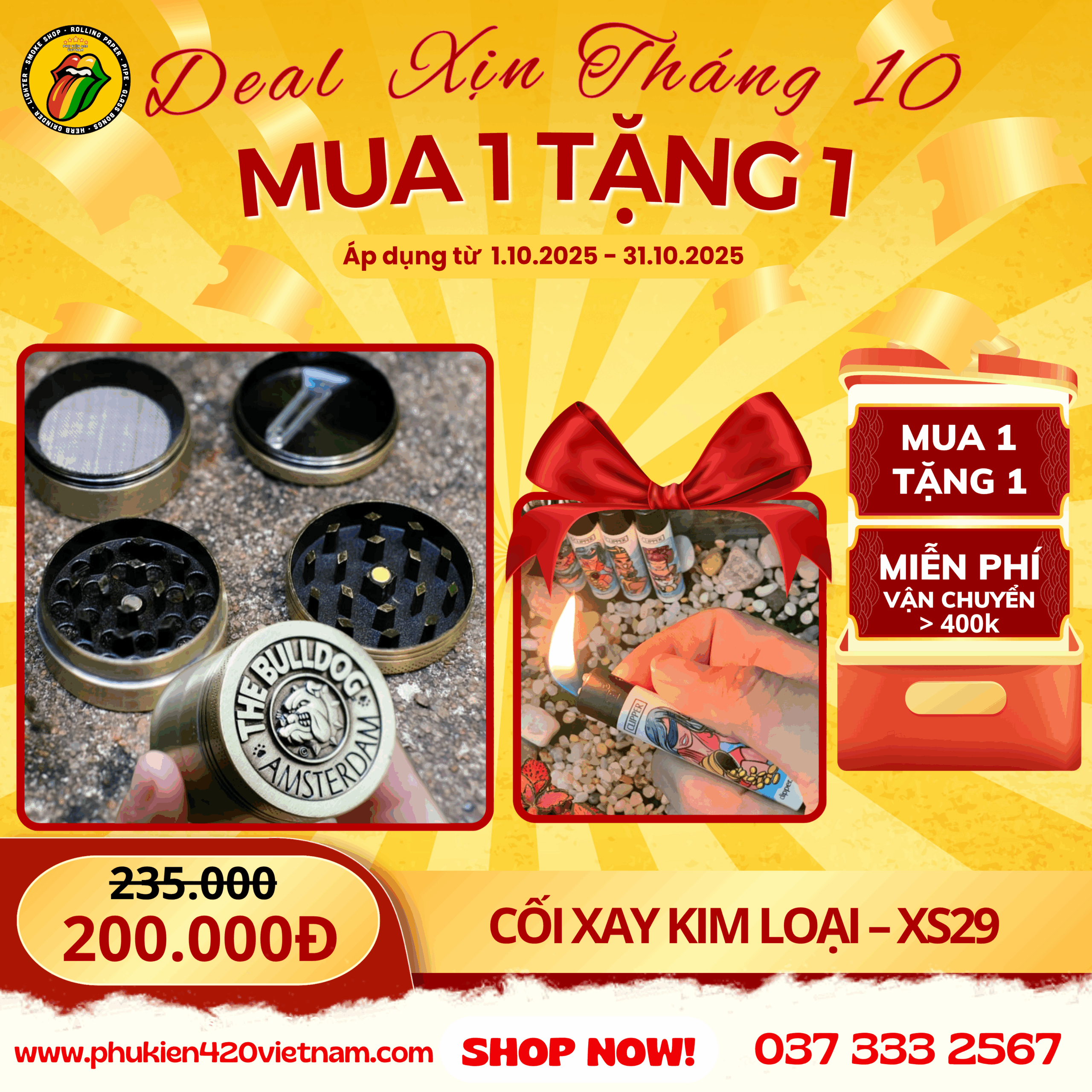 Cối Xay Kim Loại Đa Mẫu - XS29