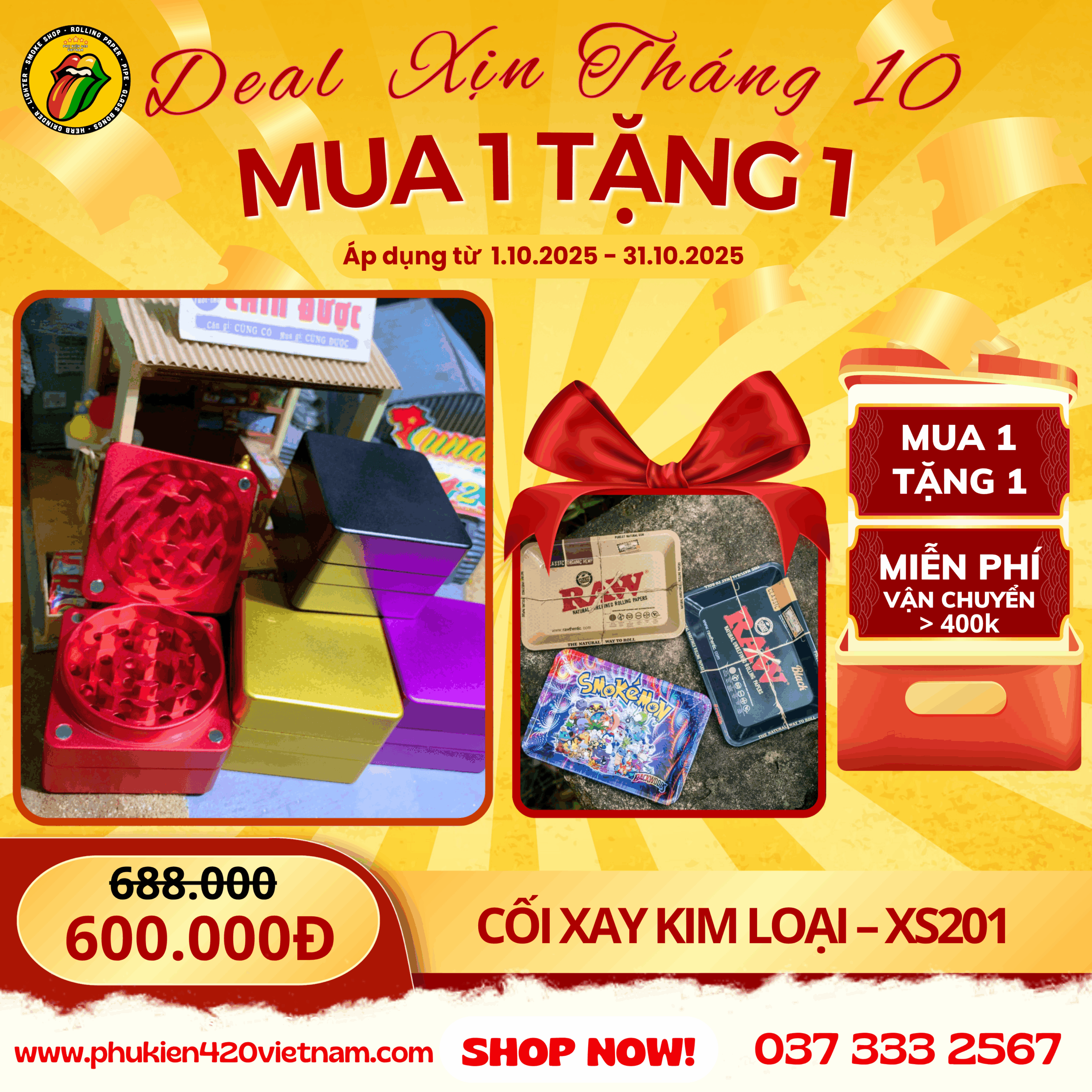 Cối Xay Kim Loại Square - XS201