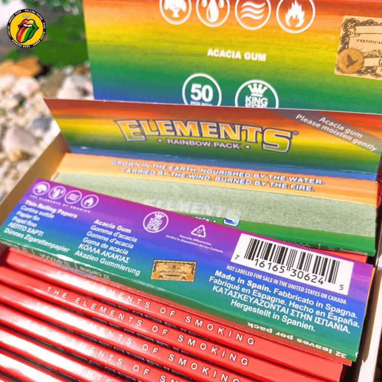 Giấy Cuốn Elements RAINBOW Kingsize Slim - GC162