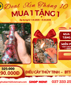 Điếu Cày Thủy Tinh Willy Wonka - BTT443
