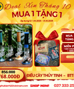 Điếu Cày Thủy Tinh Chữ T - BTT460