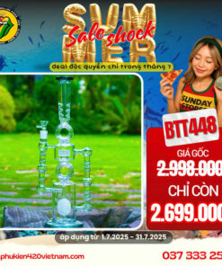 Điếu Cày Thủy Tinh Hourglass - BTT448