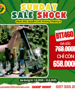 Điếu Cày Thủy Tinh Chữ T - BTT460