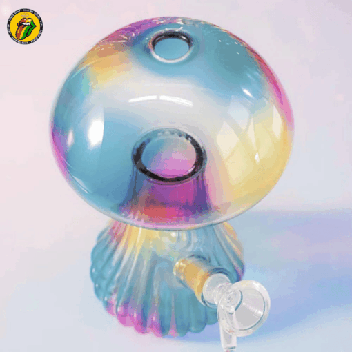 Điếu Cày Thủy Tinh Aurora Shroom - BTT723