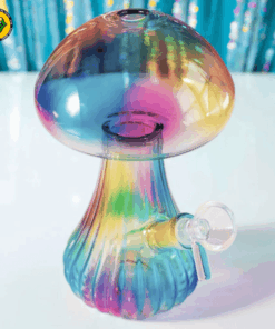 Điếu Cày Thủy Tinh Aurora Shroom - BTT723