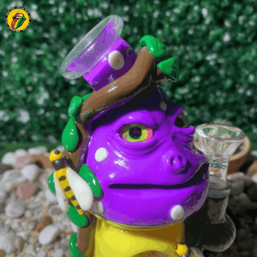 Điếu Cày Thủy Tinh Purple Shroom - BTT725